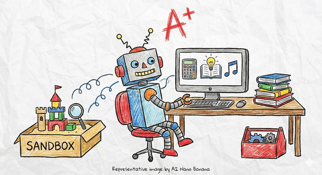 Sanbox Math AI Learns to Code, Create, and Solve Math in Virtual Sandbox